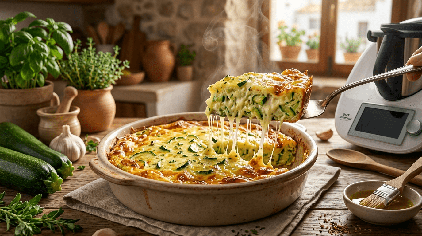 Pastel de calabacin en Thermomix