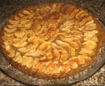 tarta de manzana con