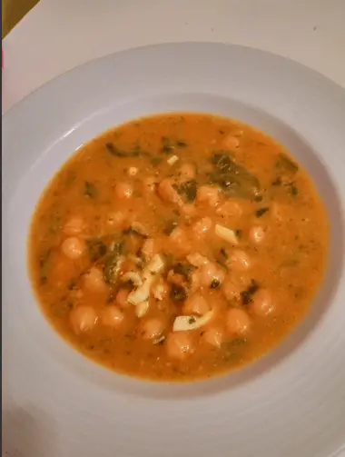 Potaje de garbanzos con bacalao en olla eléctrica JRD potaje de garbanzos - Potaje de garbanzos con bacalao en olla eléctrica JRD