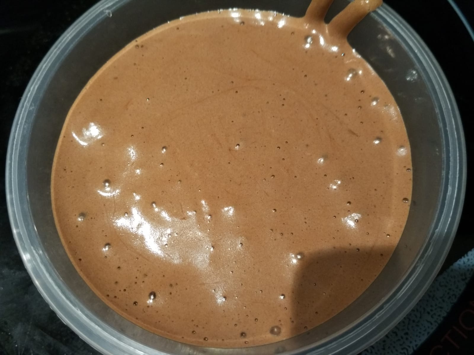 Mousse de chocolate esponjosa