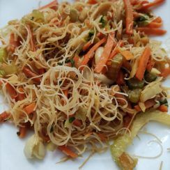 Fideos chinos con verduras express