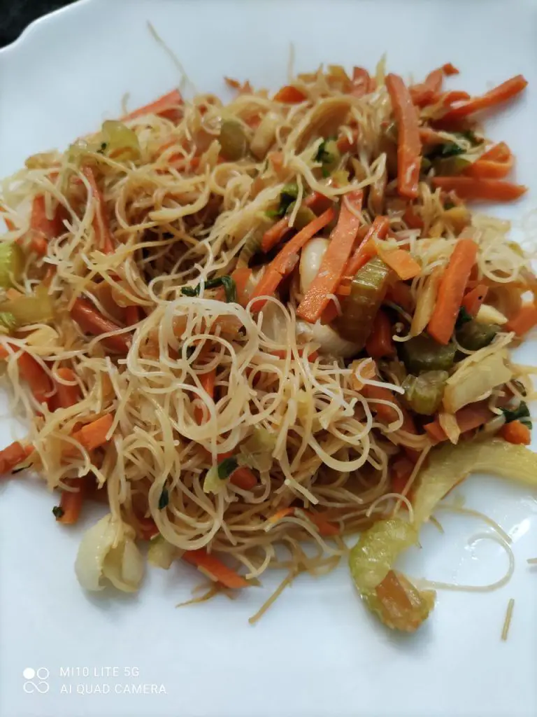 Fideos chinos con verduras express