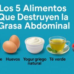 Los 5 alimentos que destruyen la grasa abdominal