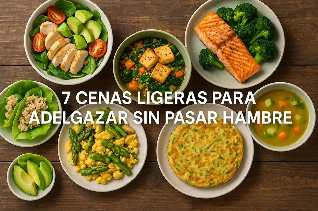 7 cenas ligeras para adelgazar sin pasar hambre