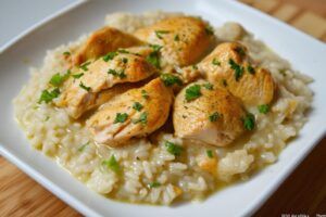 Arroz caldoso con pollo Thermomix